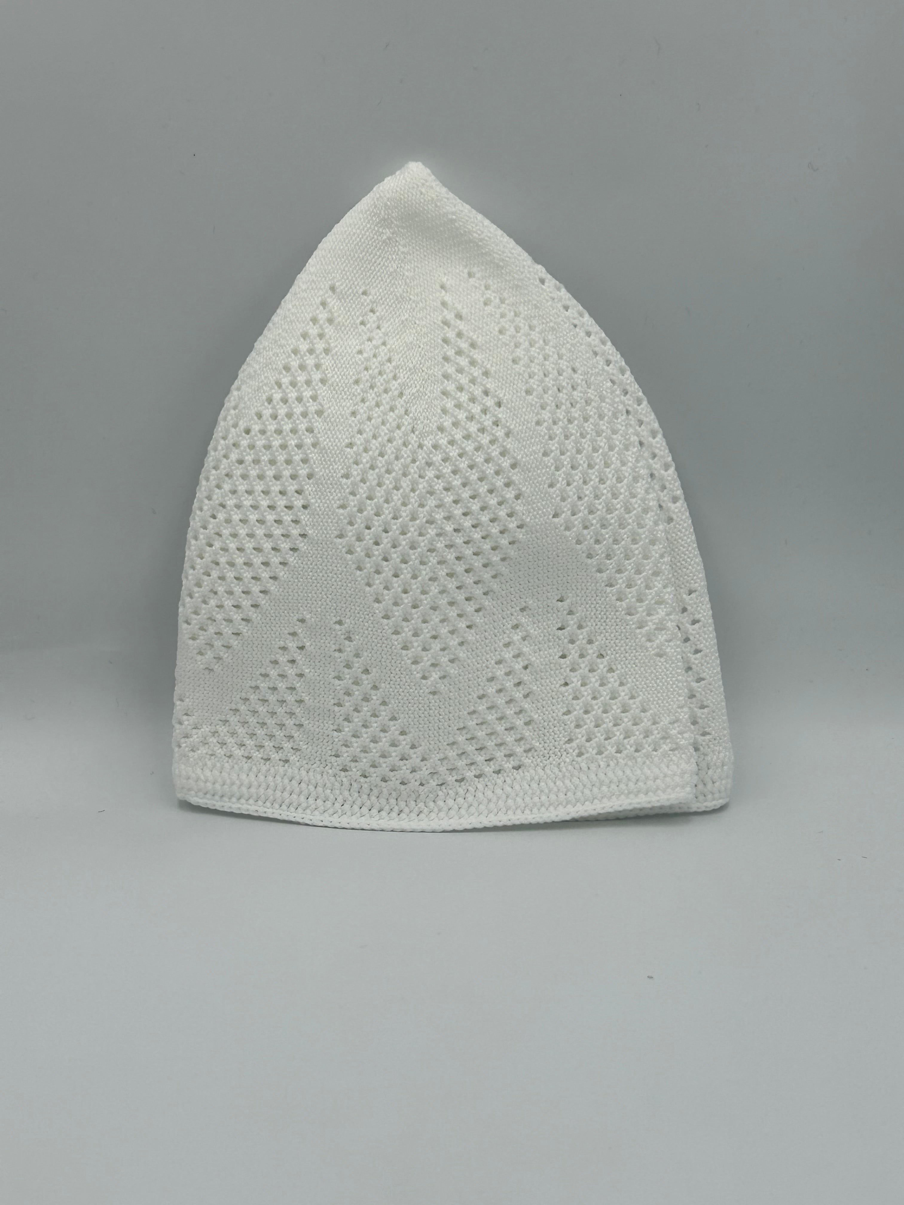 White fitted Kufi