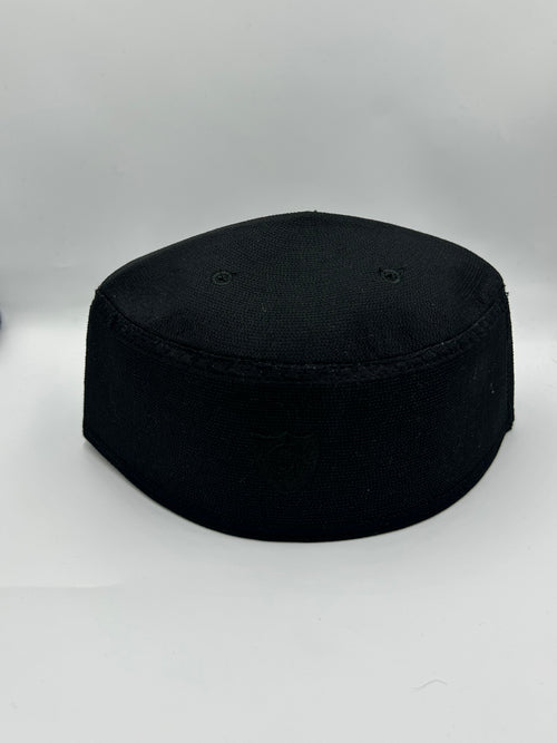Black Indonesian Hat with holes on the the top