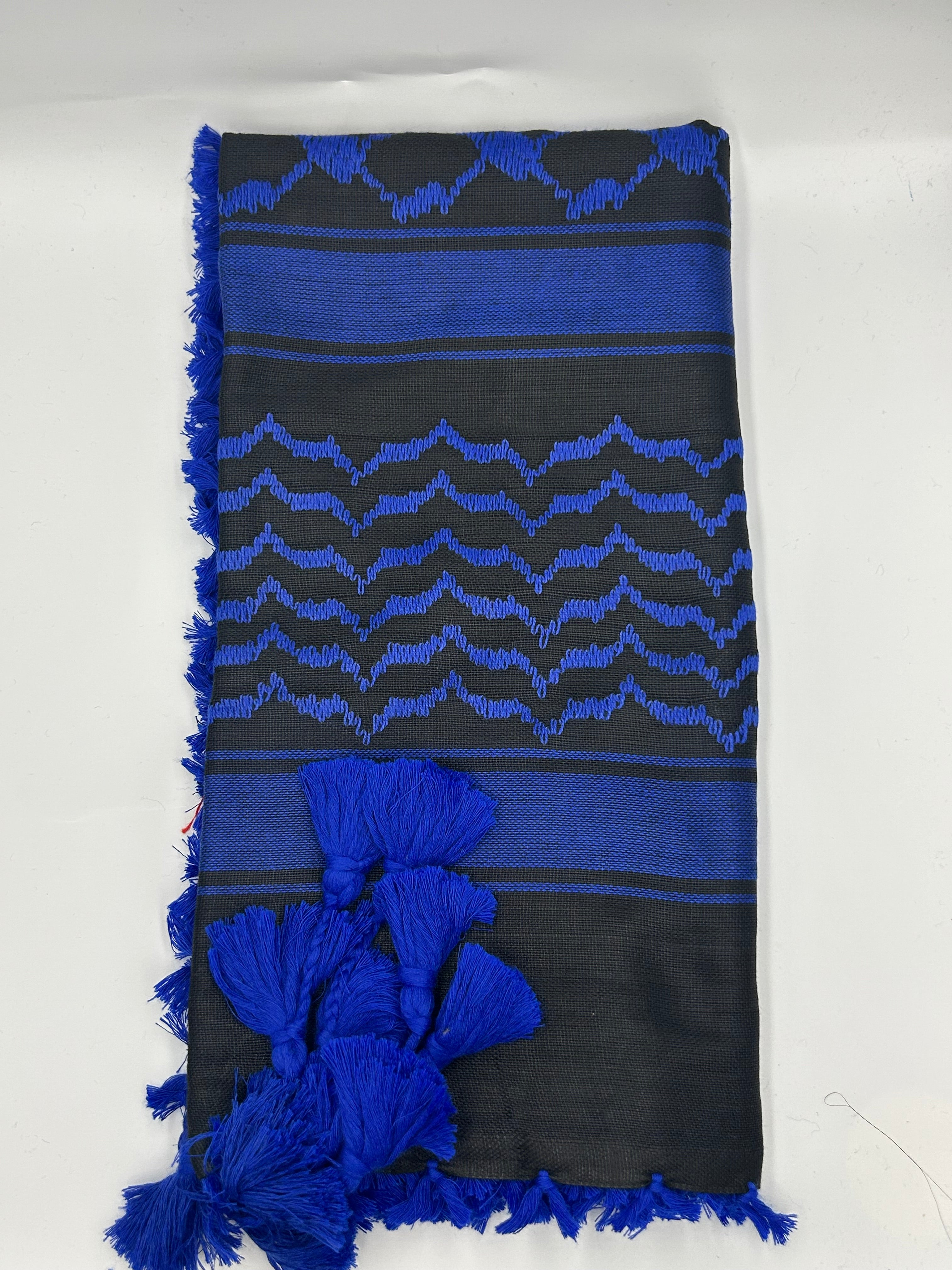 Blue and Black Keffiyah