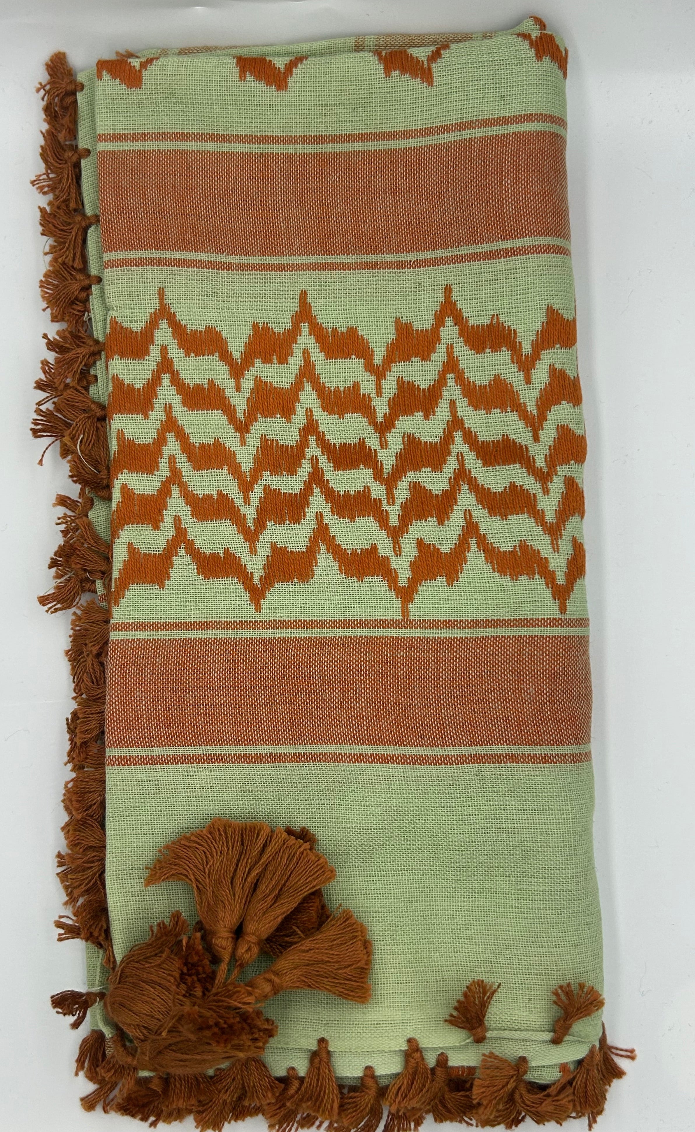 Green and Orange Keffiyah