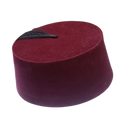 Red Moroccan Hat with Tussle