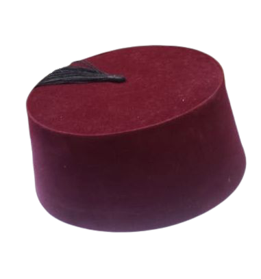 Red Moroccan Hat with Tussle