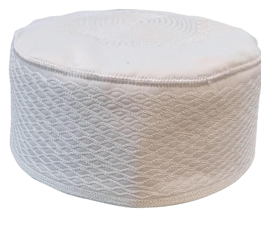 White patterned Hat