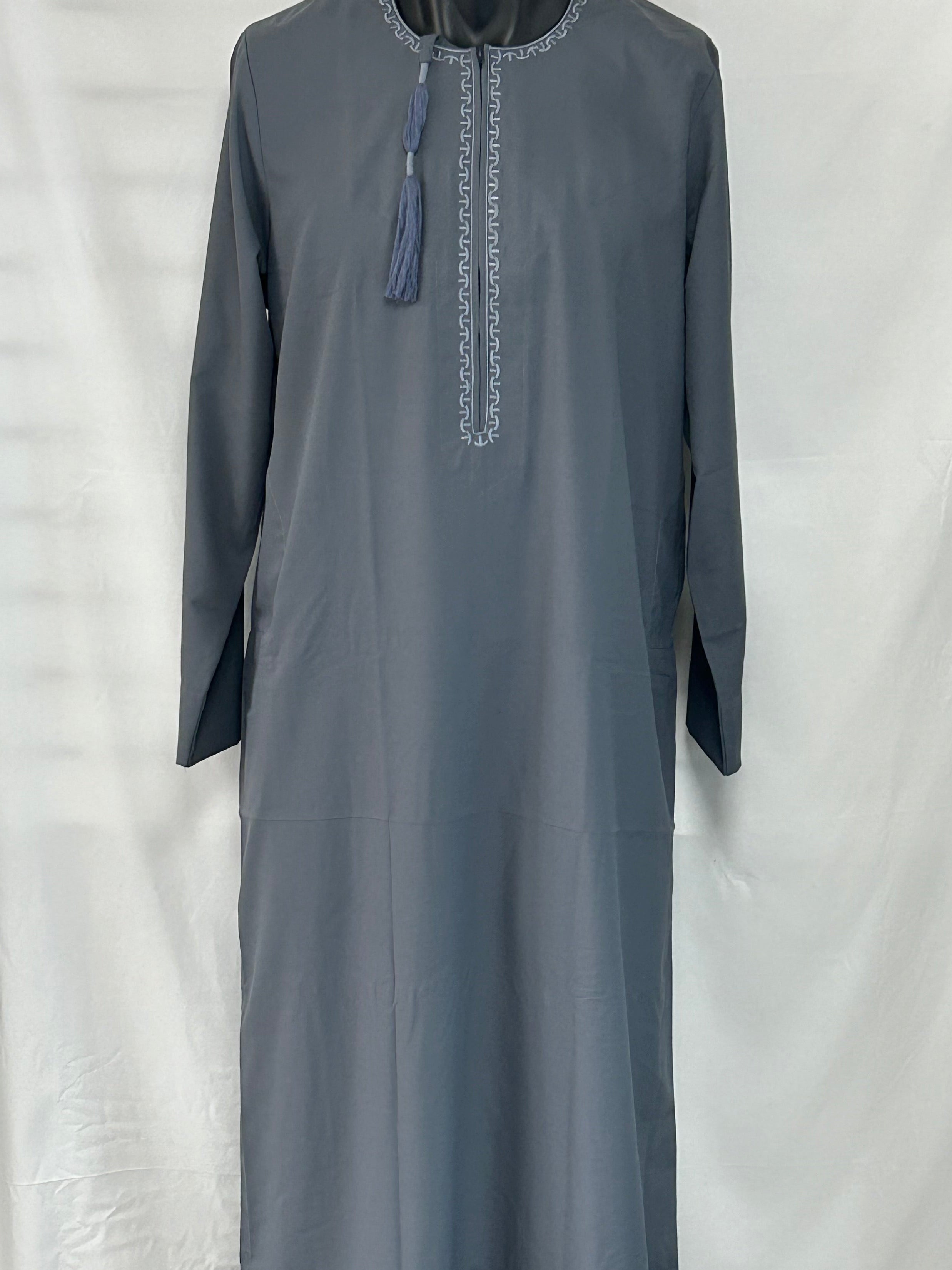 Al-Qasr Emirati kandura Dark Grey