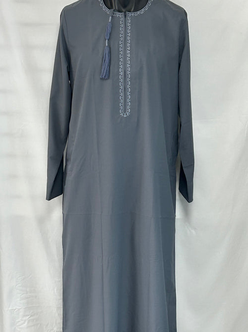 Al-Qasr Emirati kandura Dark Grey