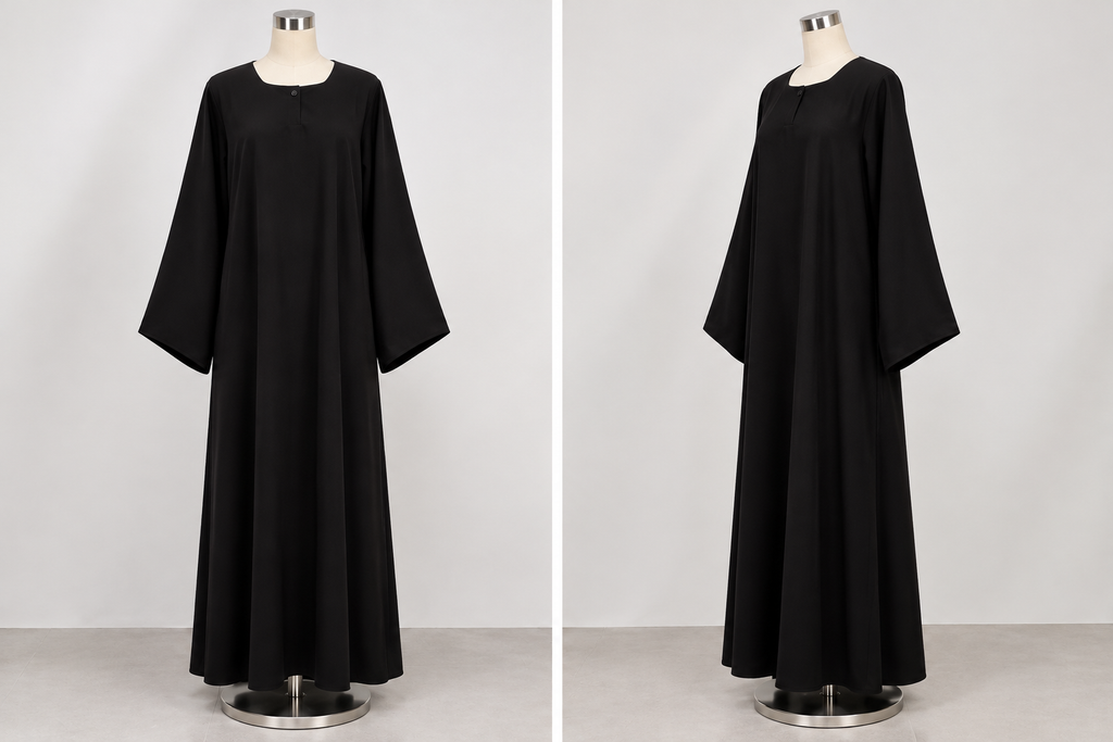 Plain Abaya with pocket