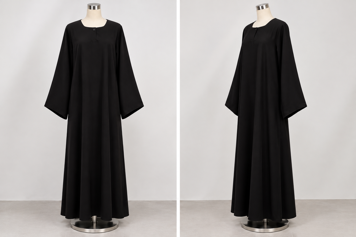 Plain Abaya with pocket