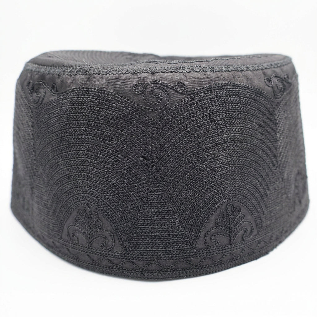 Black Hat with Embroidery