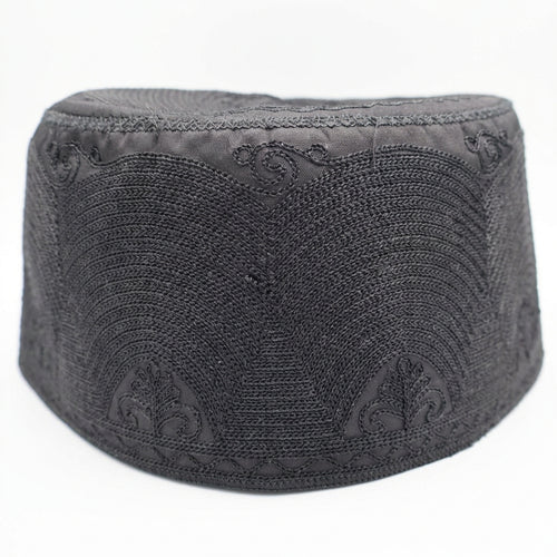 Black Hat with Embroidery